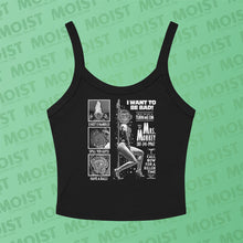 Load image into Gallery viewer, Mrs. Monkey Phone Ad - The Monkey Movie Micro-Rib Tank Top | B+C