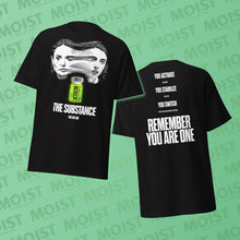 Load image into Gallery viewer, the substance movie shirt you are one gildan black t-shirt film front and back