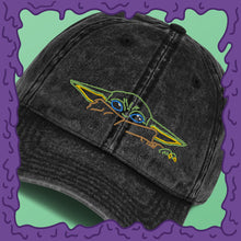 Load image into Gallery viewer, baby yoda the child moist vintage dad cap hat zoom