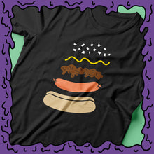 Load image into Gallery viewer, deconstructed coney dog shirt twist zoom moist clothing and junk