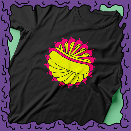 psychedelic hot dog tee shirt zoom twist moist clothing and junk