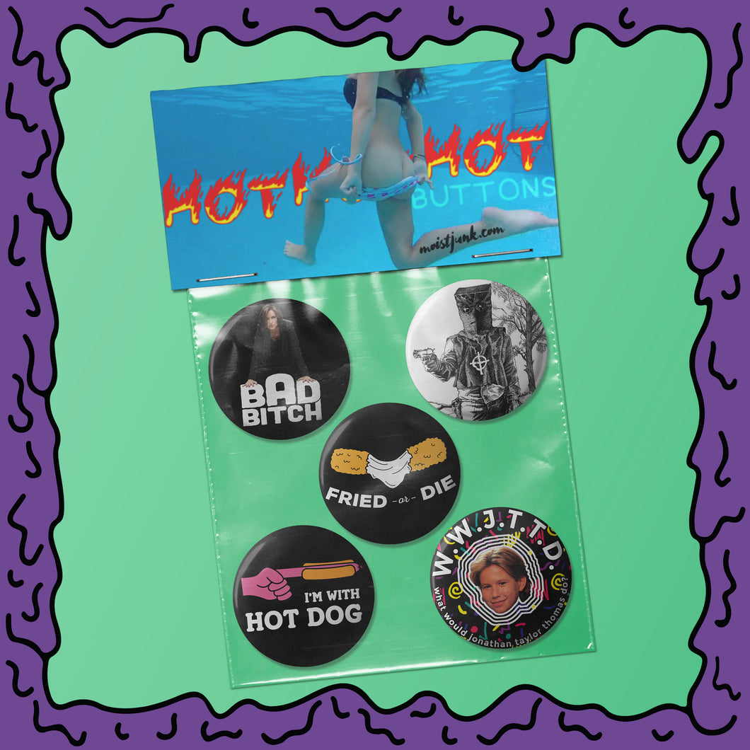 HOT! HOT! HOT! - Button Pack - 01