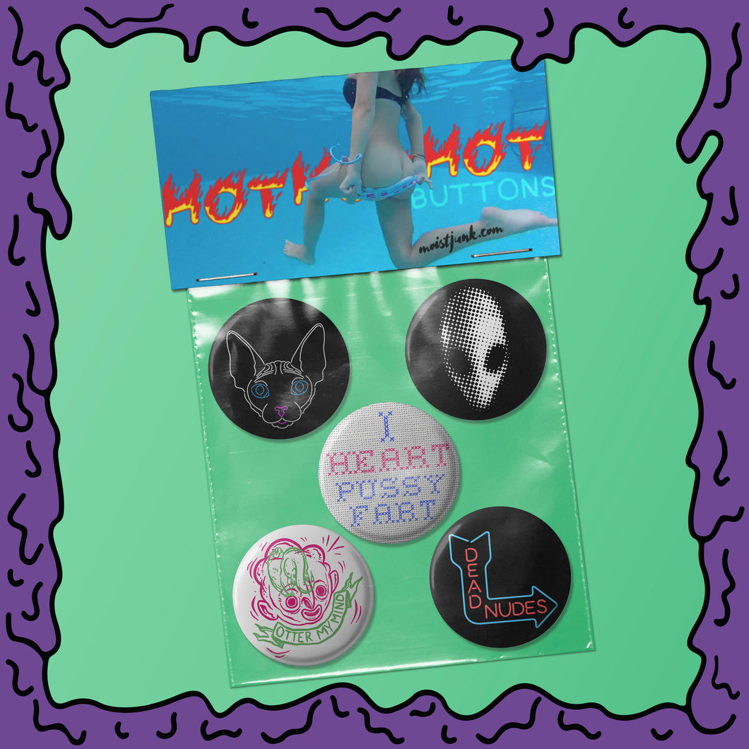 HOT! HOT! HOT! - Button Pack - 02