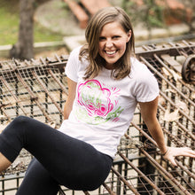 Load image into Gallery viewer, all smiles cute pose otter my mind white shirt model photo moist clothing and junk