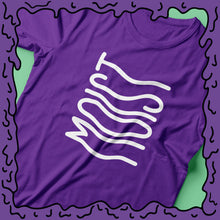 Load image into Gallery viewer, moist version 2 design shirt t-shirt purple zoom