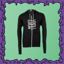 Load image into Gallery viewer, moist zip up hoodie black sweatshirt
