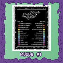 Load image into Gallery viewer, moist mood ring back card moods option zoom one 1