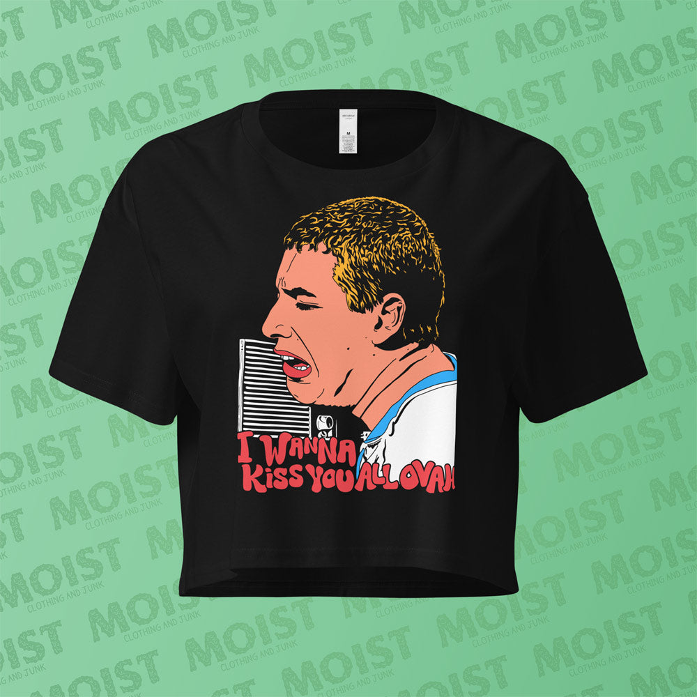 I Wanna Kiss You All Over - Happy Gilmore Movie Crop Top | AS Colour