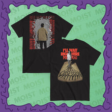 Load image into Gallery viewer, i'll wait here for you obsession horror movie shirt design front and back
