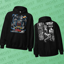 Load image into Gallery viewer, Mrs. Monkey Kills - 2-Sided - The Monkey Movie Hoodie | Gildan
