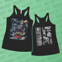 Load image into Gallery viewer, Mrs. Monkey Kills - 2-Sided - The Monkey Movie Women&#39;s Racerback Tank | Next Level
