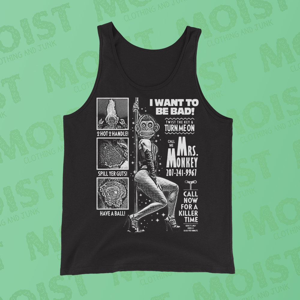 Mrs. Monkey Phone Ad - The Monkey Movie Men's Tank Top | B+C