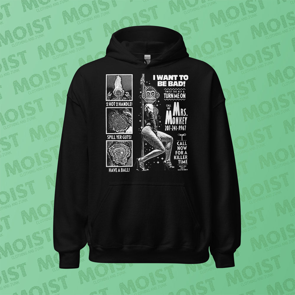Mrs. Monkey Phone Ad - The Monkey Movie Hoodie | Gildan