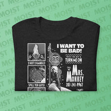 Load image into Gallery viewer, Mrs. Monkey Phone Ad - The Monkey Movie Shirt | B+C
