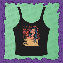 Load image into Gallery viewer, Color Shirt Design Obsession Movie Restaurant Scene Black Micro Rib Tank Top Front
