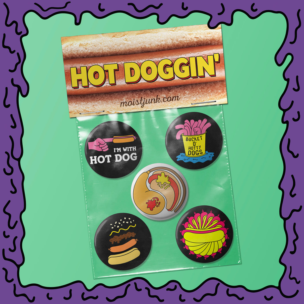 HOT DOGGIN' - Button Pack - 02