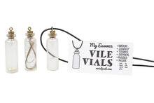 Load image into Gallery viewer, my essence vile vials fingernails hair semen cum blood vial necklaces product photo
