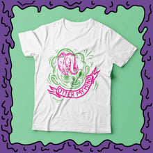 Load image into Gallery viewer, otter my mind white shirt product photo
