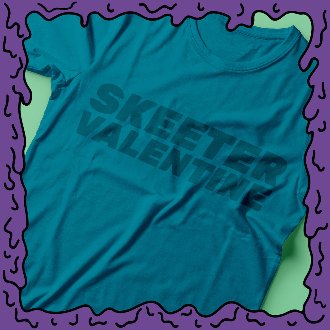 skeeter valentine teal turquoise shirt moist clothing and junk product photo