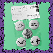 Load image into Gallery viewer, Zodiac Killer - Button Pack - 01
