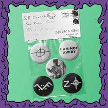 Load image into Gallery viewer, Zodiac Killer - Button Pack - 02
