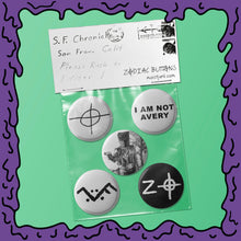 Load image into Gallery viewer, Zodiac Killer - Button Pack - 03
